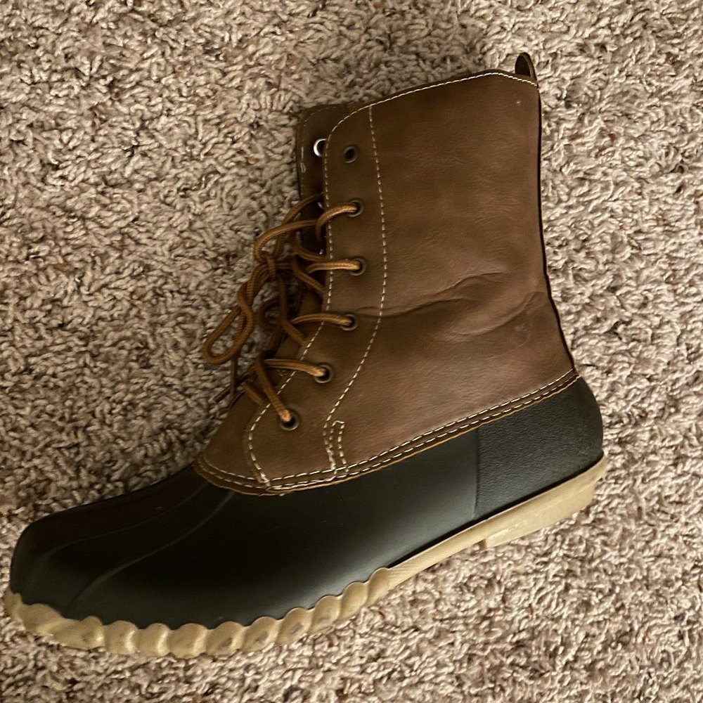 Size 9 DKSUKO Women's Brown Winter Duck Boots